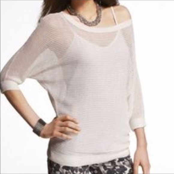 Express Sweaters - NWT EXPRESS Open Weave Knit Dolman Sleeve Sweater